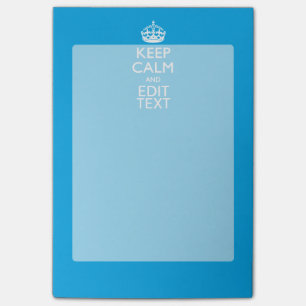 Post-it® Gardez le calme et votre texte sur le bleu de ciel