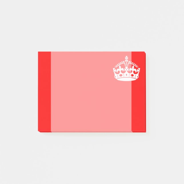 Post-it® GARDEZ le symbole CALME de COURONNE sur la (Devant)