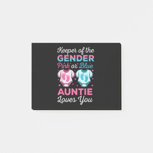 Post-it® Gardien Du Genre La Tante Aime Votre Bébé (Devant)