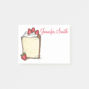 Post-it® Gâteau alimentaire Angel fraise personnalisé Poste