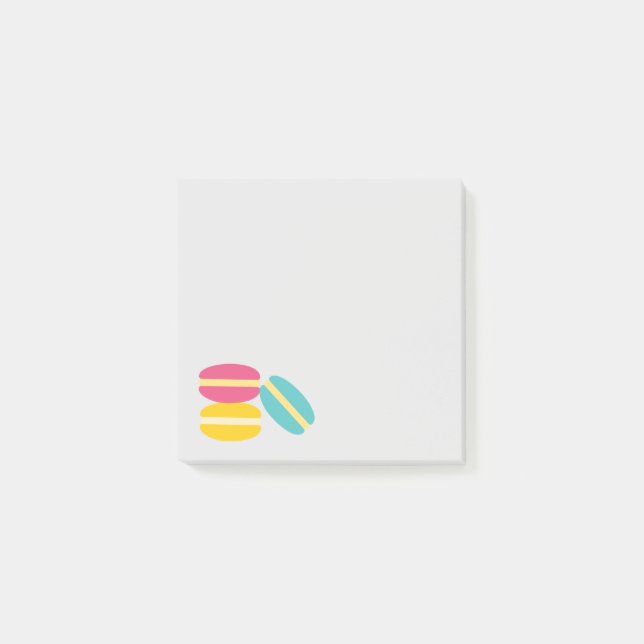 Post-it® Gâteaux colorés de macaron français (Devant)