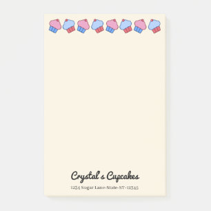 Post-it® Gâteaux Cupcakes Personnalisés