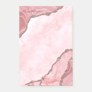 Post-it® Géode d'âge rose vif moderne