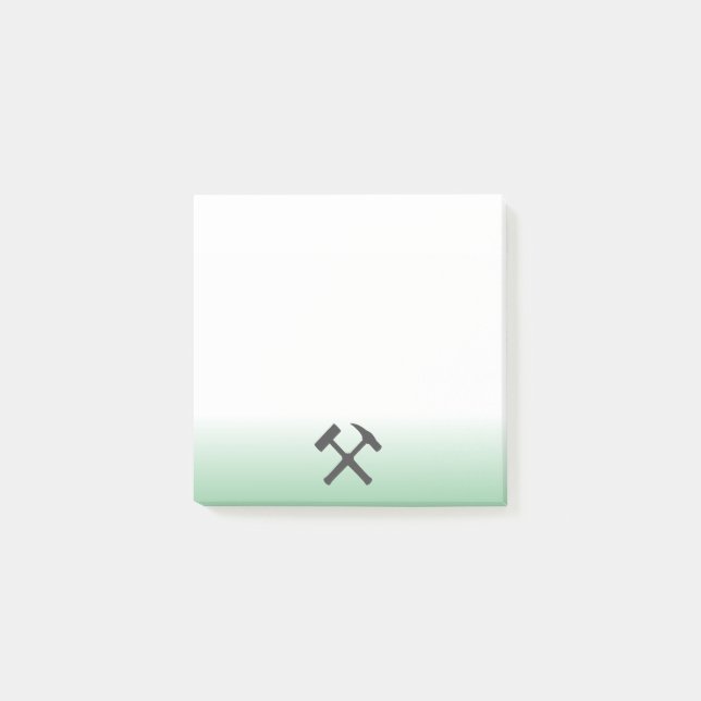 Post-it® Geologist's Rock Hammer Logo (Devant)