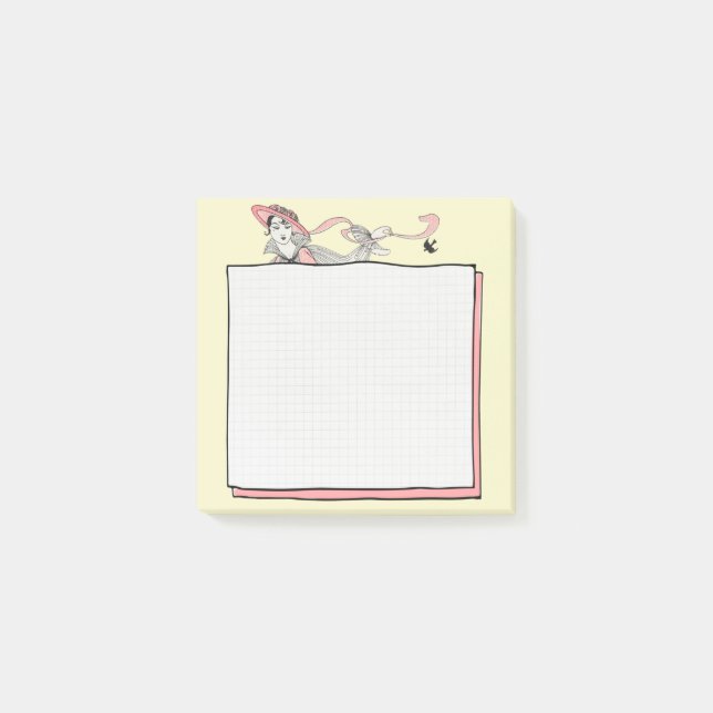 Post-it® George Barbier Femme à la mode (Devant)