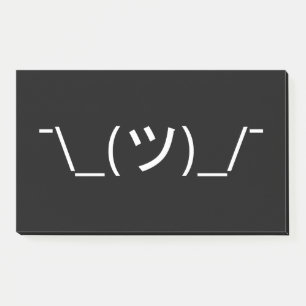 Post-it® Gesticulez le ¯ d'émoticône \ Japonais Kaomoji de