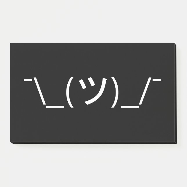 Post-it® Gesticulez le ¯ d'émoticône \ Japonais Kaomoji de (Devant)