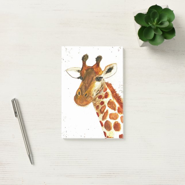 Post-it® Girafe aquarelle animaux Safari African Jungle (Bureau)