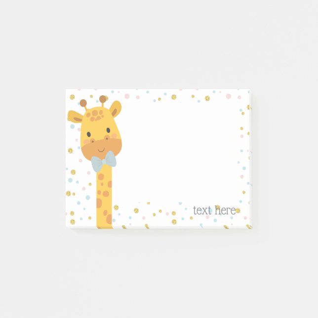 Post-it® Giraffe, illustration animale (Devant)