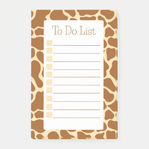 Post-it® Giraffe Imprimer Moderne Minimaliste À Faire Liste
