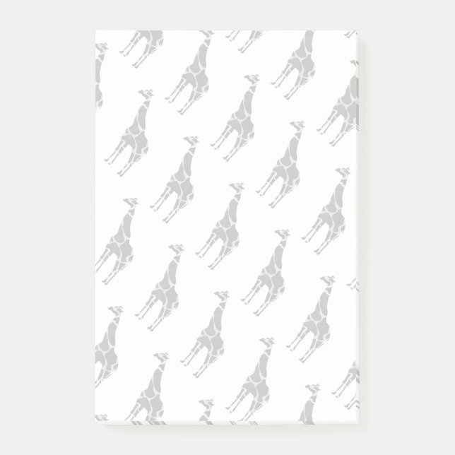 Post-it® Giraffe Silhoutte noir et gris (Devant)