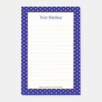 Girly Hearts Faux Gold Foil Royal Blue Motif