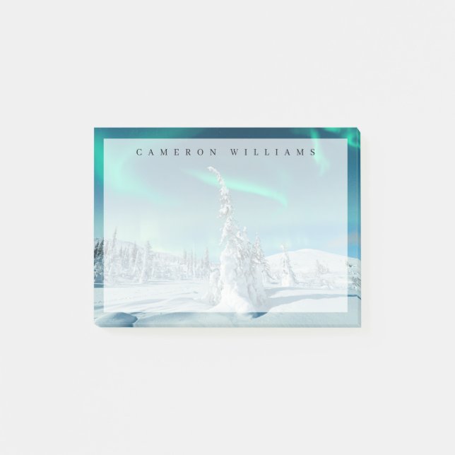 Post-it® Glace et neige | Northern Lights, Laponie, Finland (Devant)