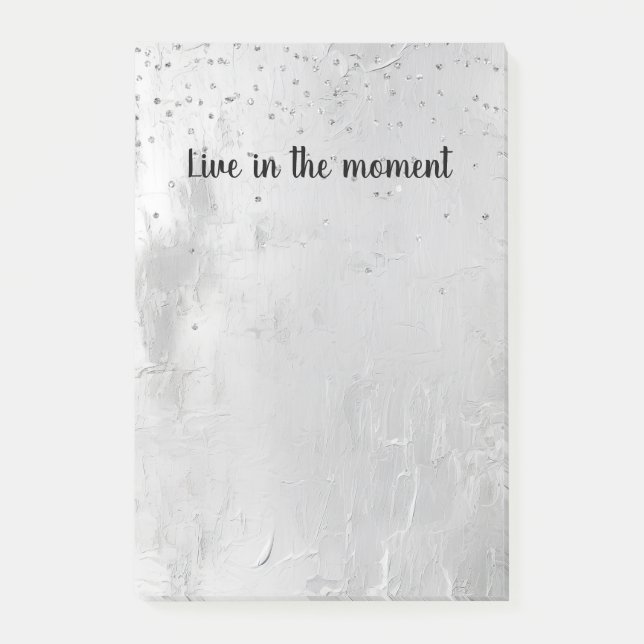 Post-it® Glam Silver Confetti (Devant)