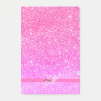 Glamor Girl Hot Pink Parties scintillant Nom perso