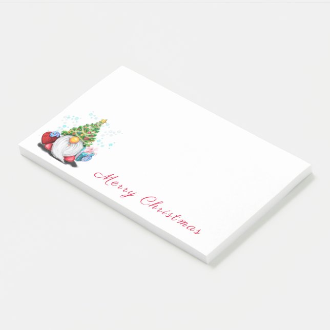 Post-it® Gnome in Christmas Tree Casquette Publier ses note (Incliné)