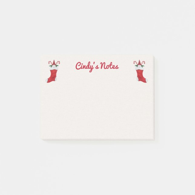 Post-it® Gnomes mignons portant des Casquettes rouges dans  (Devant)