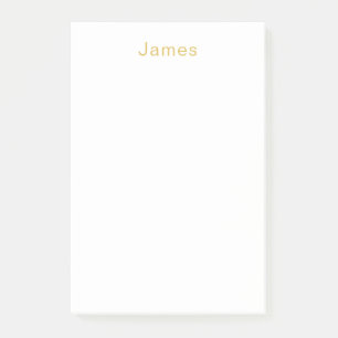 Post-it® Gold Color Professional Nom minimaliste tendance