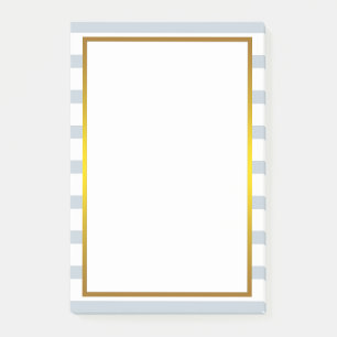 Post-it® Gold Foil Gris Gris Grille blanche