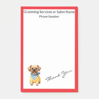 Post-it® Gold Grooming Dog Personalized Elegant Collection