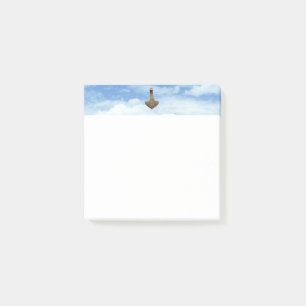Post-it® Gold Thor Hammer nuages de billes blanches