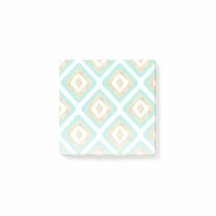 Gold & Turquoise Chic Ikat Motif
