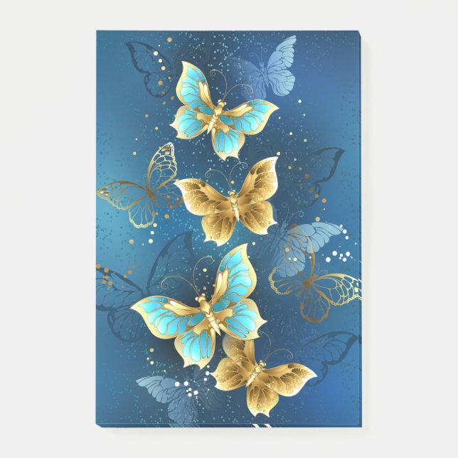 Post-it® Golden butterflies (Devant)