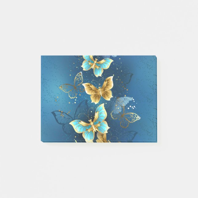 Post-it® Golden butterflies (Devant)