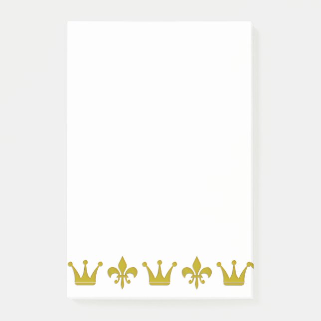 Post-it® Golden Crown & Lily Border + vos idées (Devant)