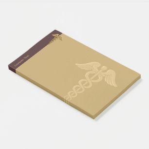 Post-it® Golden Double Snake Caduceus Notes