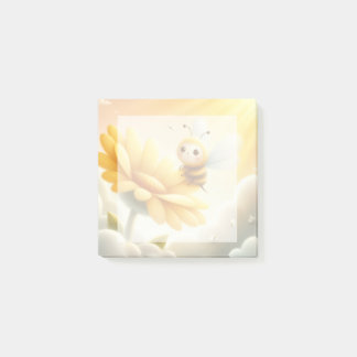 Post-it® Golden Meadow Bee Desk Notes - Post-It Notes