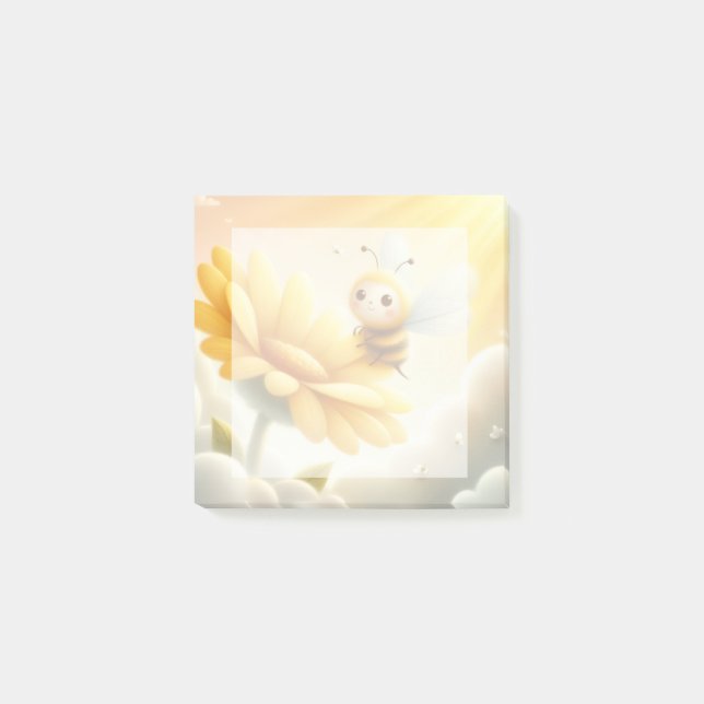 Post-it® Golden Meadow Bee Desk Notes - Post-It Notes (Devant)