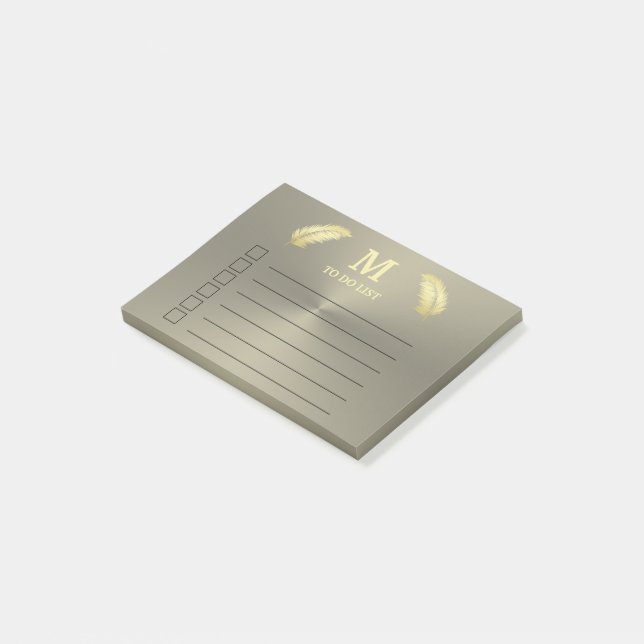 Post-it® Golden Tropical Palm feuille Post-it Notes (Incliné)