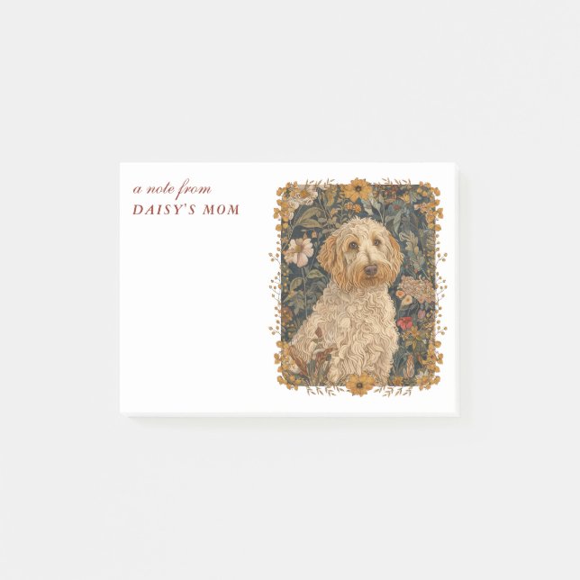 Post-it® Goldendoodle Mom Cute Texte personnalisé (Devant)