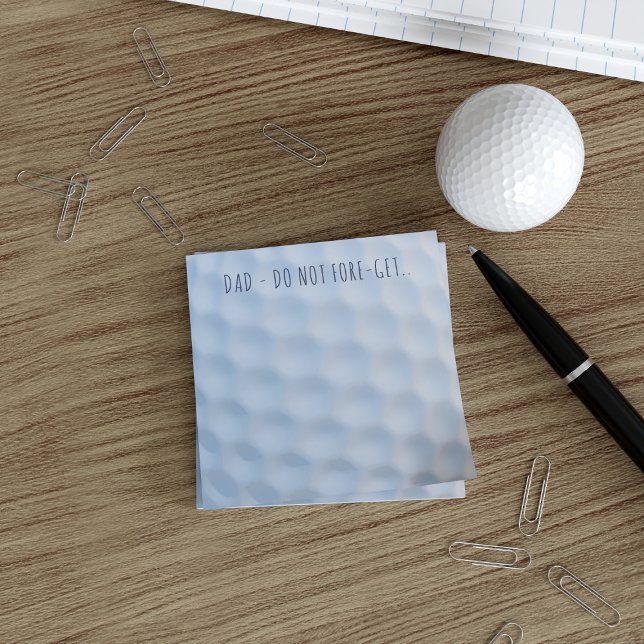 Post-it® Golf Ball Dimples Personnalisé Post it Notes (Créateur téléchargé)
