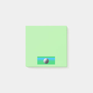 Post-it® Golf Ball green packs de notes 3x3