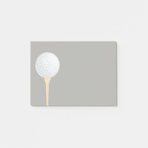 Post-it® golf balle de golf design post il note gris