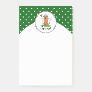 Post-it® Golf Yellow Lab Labrador Retriever Dog (jaune 5)