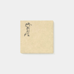 Post-it® Golfer Sport Design Leather Look