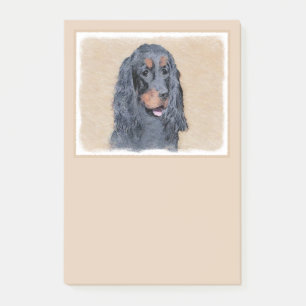 Post-it® Gordon Setter Peinture - Joli art original chien