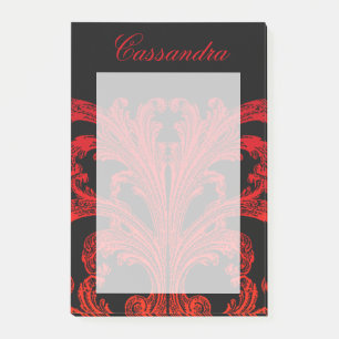 Post-it® Goth romantique vintage dans le sang Rouge Personn