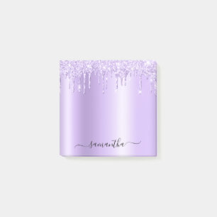 Post-it® Gouttes de paillettes de lavande scintillantes