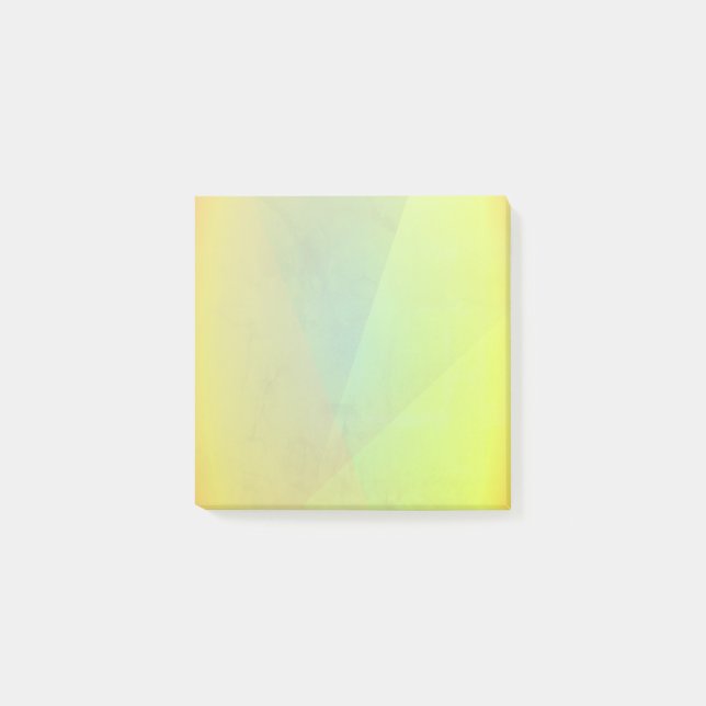 Post-it® Gradation géométrique jaune moderne (Devant)
