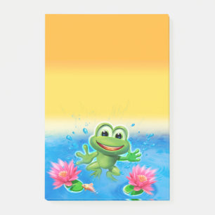 Post-it® Grand bloc de note de post-it de grenouille de