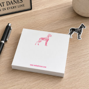 Post-it® Grand Danois rose polygone