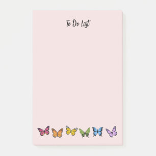 Post-it® Grand Motif papillon Rainbow Post-It