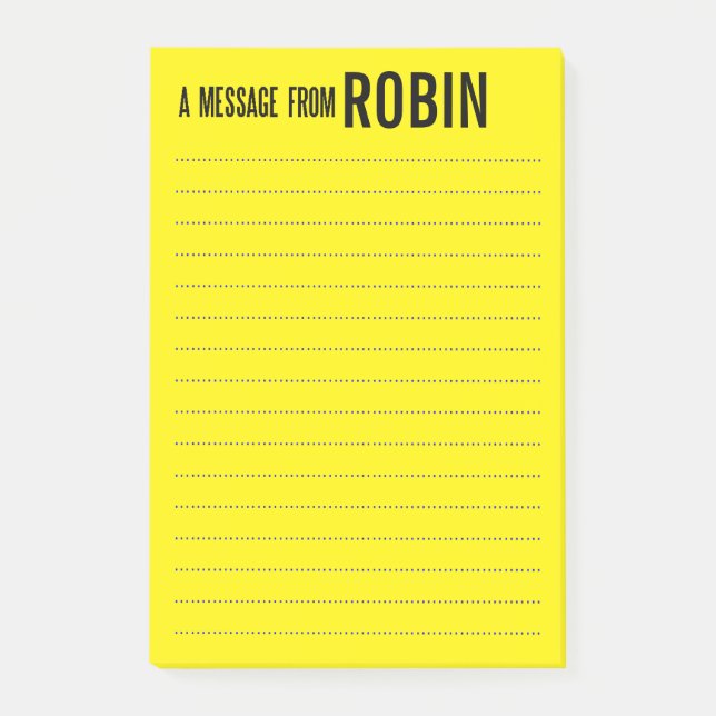 Post-it® Grandes notes de post-it personnalisées (Devant)