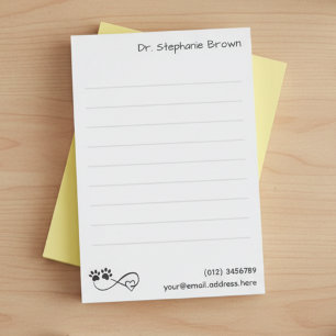 Post-it® Grands blocs-notes lignés 4"x6" pour vétérinaires