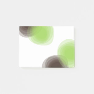 Post-it® Graphique abstrait vert, moderne, simple, fleuri