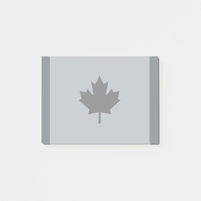 Post-it® Graphique canadien de feuille d'érable noire (Devant)